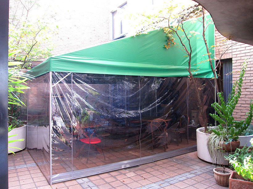 分解収納できるカフェテラス用のテント 愛知県名古屋市